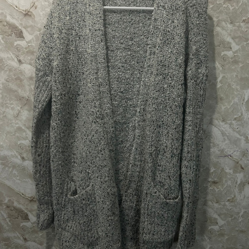 Mossimo Women's‎ Gray Open Front Knit Cardigan Sweater Cozy Medium
